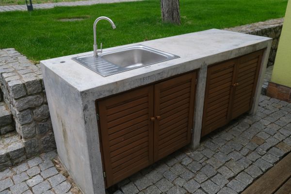 Exterior Cabinet Installation in Brenham